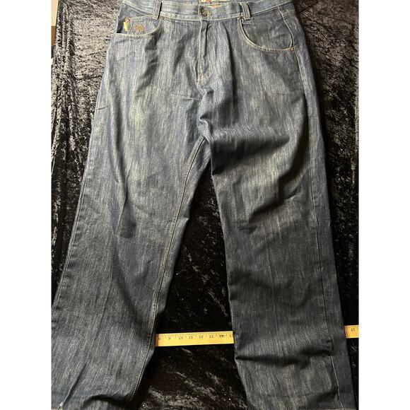 Mecca USA Wide Leg Jeans 38x34 Baggy Y2K Streetwear - Picture 1 of 10